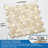 MOFIT Hexagon Peel and Stick Backsplash Tiles Kitchen,Self-Adhesive Metal and