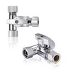 Pronese Lead-Free Brass 1Pcs Chrome-Plated Add-A-Tee 3-Way,3/8 Inch x 3/8