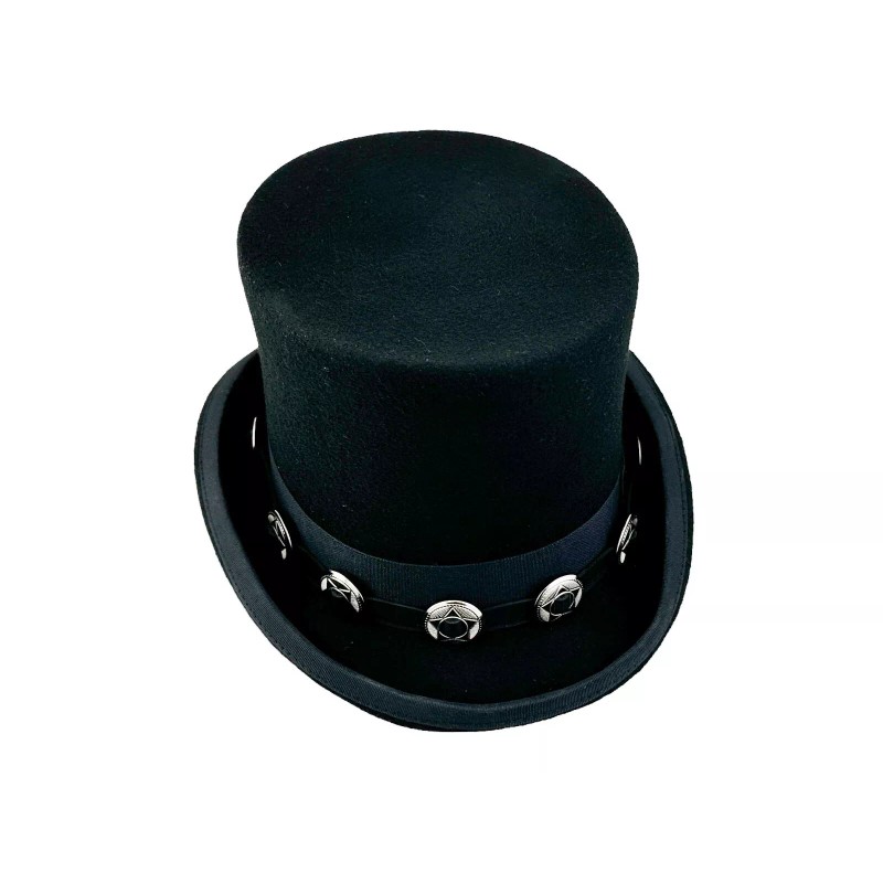 Handmade ROCK STAR SLASH GUITAR COSTUME TOP HAT CONCHO STEEL