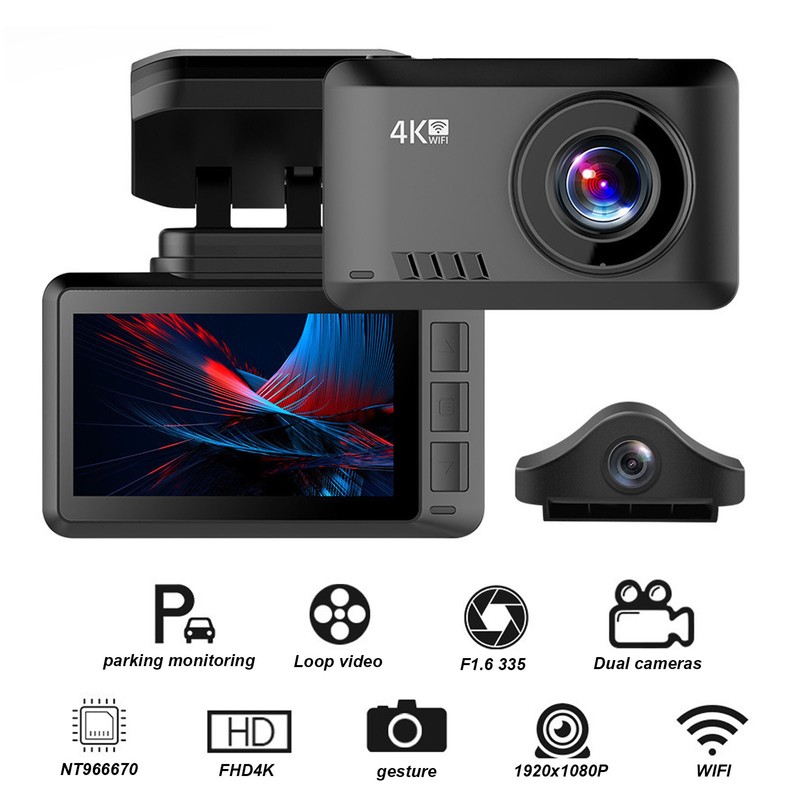 4K 1080P WiFi GPS Car Dash Cam HD Car Camera