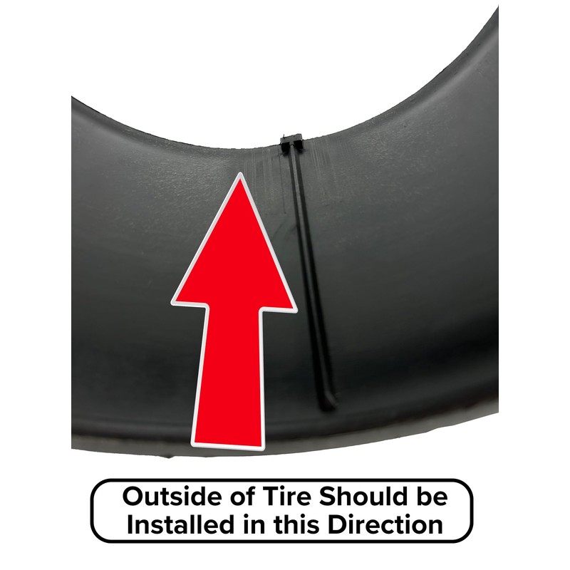 AlveyTech 10" x 4.50-5 PVC Plastic Tire Sleeve for Drift