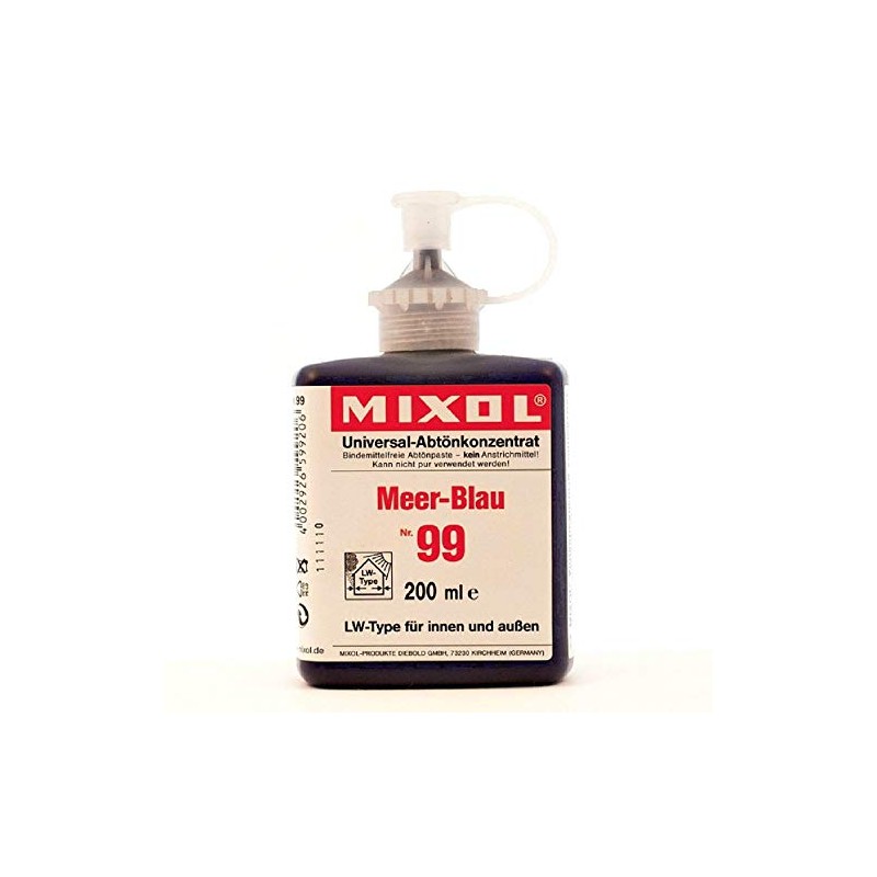Mixol Universal Tints, Ocean Blue, #99, 200ml