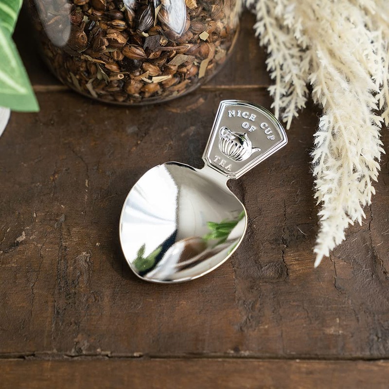 CASUAL PRODUCT 010446 Tea Caddy Spoon B, Silver