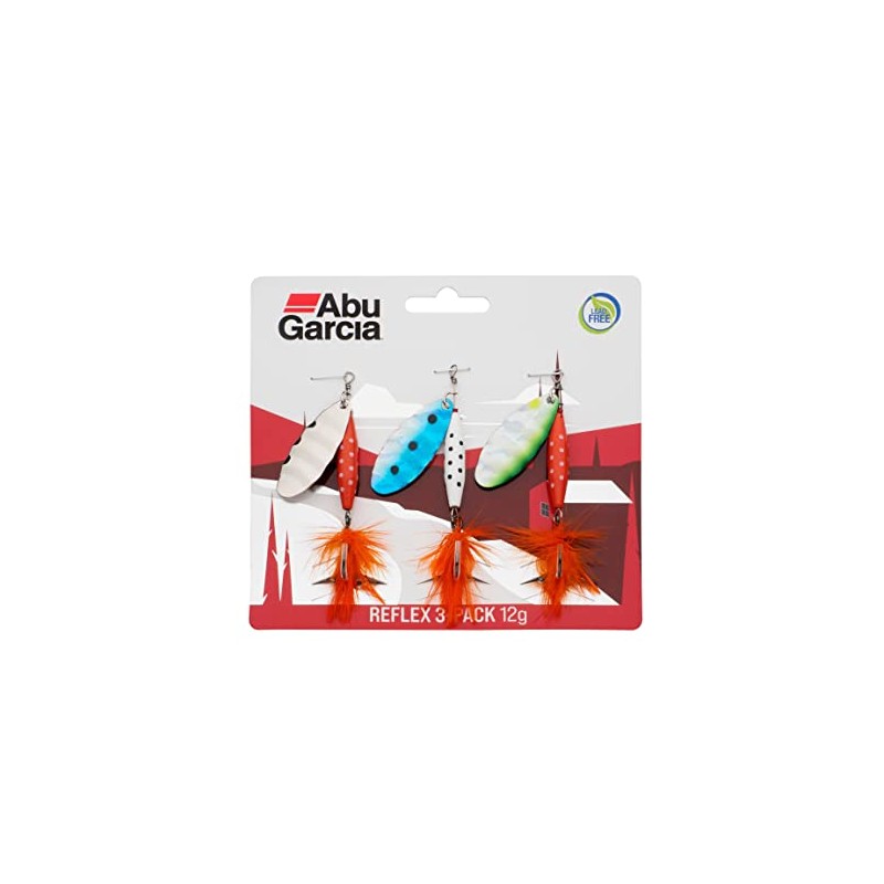 ABU GARCIA Reflex Spinner Lures - 3 Pack - Streamlined