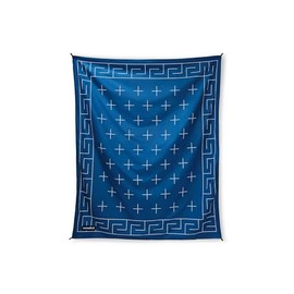 Nomadix Festival Blanket - Perfect for Picnics, Camping, & Lawn Seating - Plush Top & Water Resistant Base - Made with Post Consumer Recycled Materials - Barton Blue - 60x70