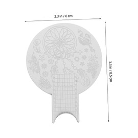 FRCOLOR 4pcs Nail Stamping Plates Kit for DIY Nail Art for Intricate Designs Easy to Use and Create Unique Styles