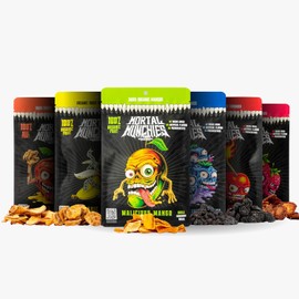 Mortal Munchies - Dried Fruits Variety Pack (6 Pack) Real Fruit Snack, Chewy, Sweet and Tart, Rich in Vitamin C, A & Fiber, Fat-Free On-the-Go Snacks, Healthy Snack for Adults, Non-GMO, No Added Sugar