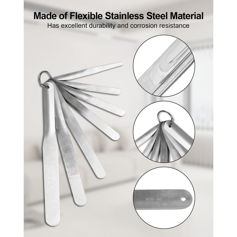 7 Pcs Flexible Multipurpose Caulking Spatula, Stainless Steel Caulk Tool
