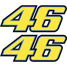 Valentino Rossi Motorcycle Sticker The Doctor Weatherproof Sticker for Car, Motorcycle & Scooter Moto GP Fan Item (10 cm)