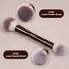 MAANGE 7PCS 메이크업 브러시 세트 양면 파운데이션 파우더 컨투어 가부키
