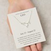 Philip Jones Leo Star Sign Zodiac Constellation Necklace and Quote