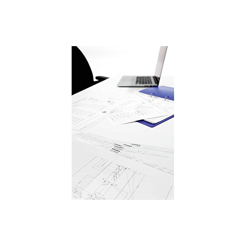 Durable 267619 Document Sleeves (DIN A4 Premium, Extra Strong, 0.08