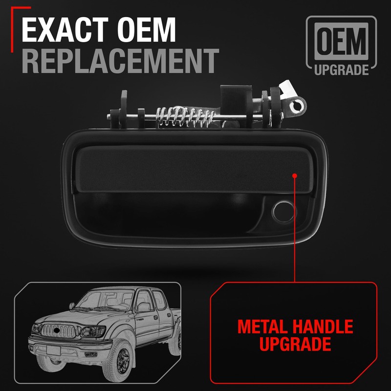 Exterior Front Driver Door Handle Replacement, Upgraded Metal - Compatible