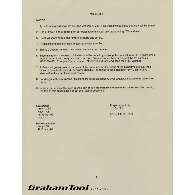 Graham Tool Co., Inc. Parker Appliance Company, Parker Beading Tool,