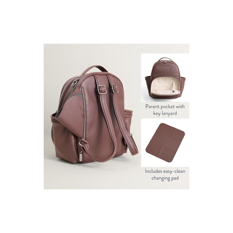 Itzy Ritzy Mini Diaper Bag Backpack - 10 Pockets w/Changing