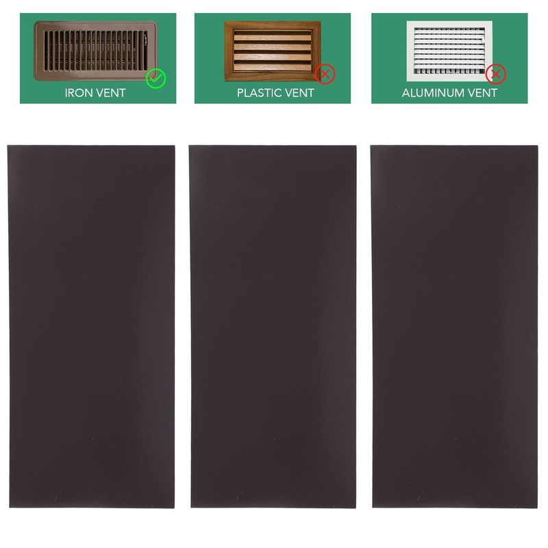 3 Pack High Strength Magnetic Vent Cover PVC Air Vents