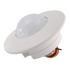 Hubbell PIR-10-EMS Recessed Ceiling Mount PIR Occupancy Sensor, 24V, White