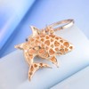 Medifier Sparkling Cute Keychains Rhinestone Charms Shark Key Ring for