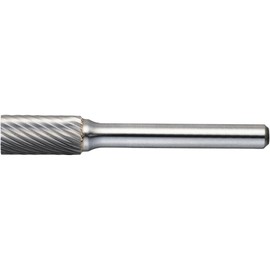 TRUSCO TB2C060S Carbide Bar, Round Tip Cylindrical Type, Φ6 x Blade Length 16 x Axis 6, Single Cut