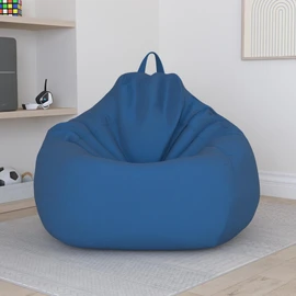 Fundas grandes y pequeñas para sofá, sillas sin relleno, tela de lino, tumbona, asiento, puf, sillón, tatami, para sala de estar (azul, 100 x 120 cm)