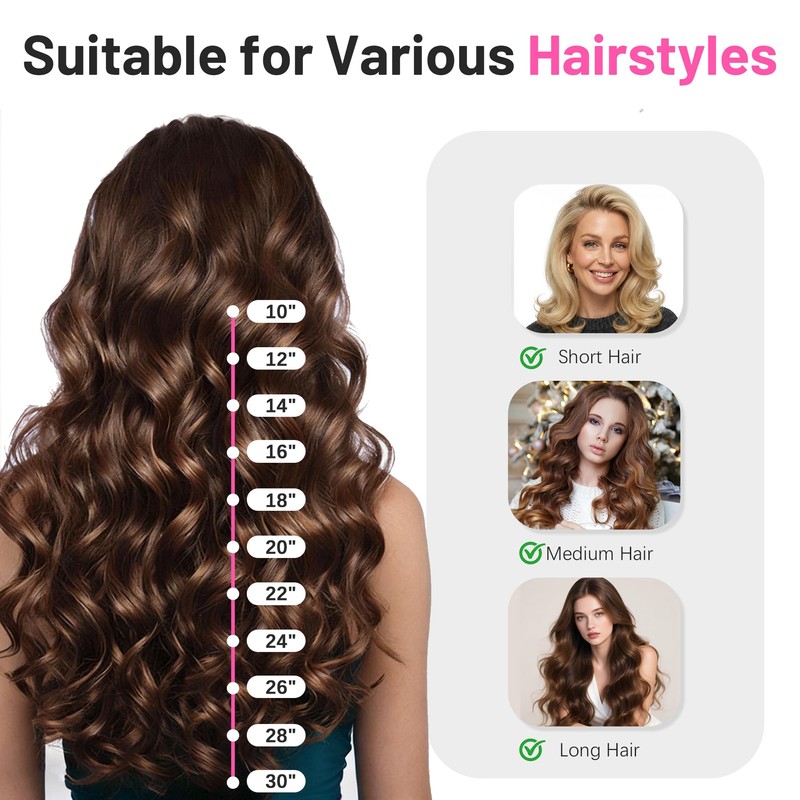 Travel Curling Iron 1 Inch,Small Curling Iron for Short Hair,Dual