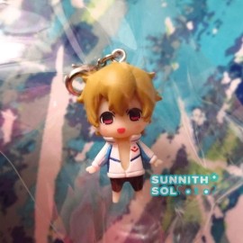 Taito Free Iwatobi Swim Club Minikko Mini Figure Charm - Haruka / Rei / Nagisa / Rin - - Hazuki Nagisa