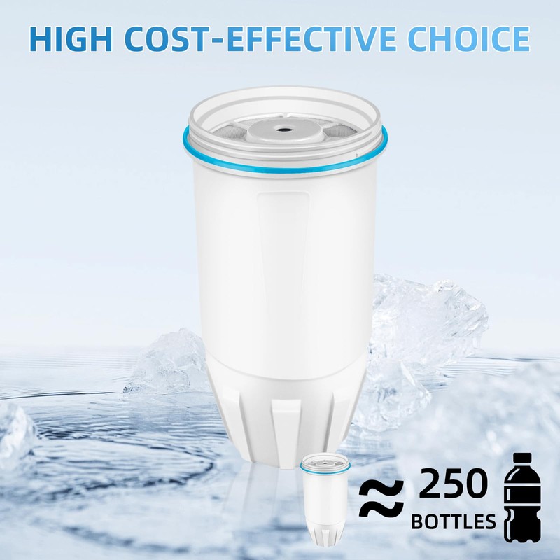 Water Filter Replacement Fits for ZERO Pitcher, 6 Pack Water