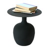 Creative Co-Op Metal Textured, Black, KD Table