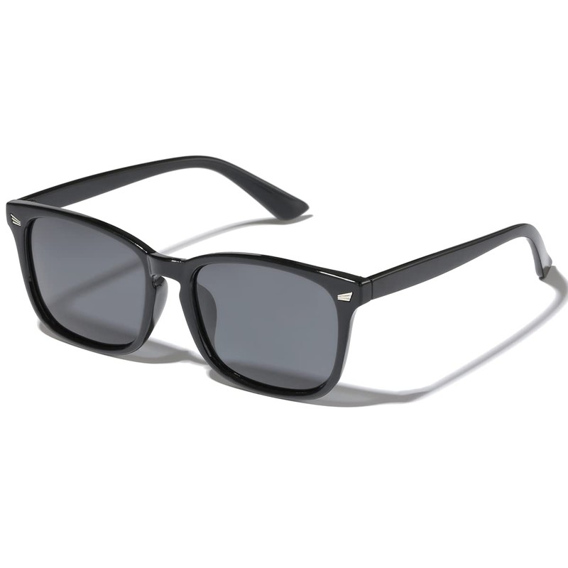 aisswzber Square Polarized Sunglasses for Women Men Classic Trendy Stylish