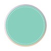 Aqua from the Purple and Aqua Circles Collection - DECORATIVE