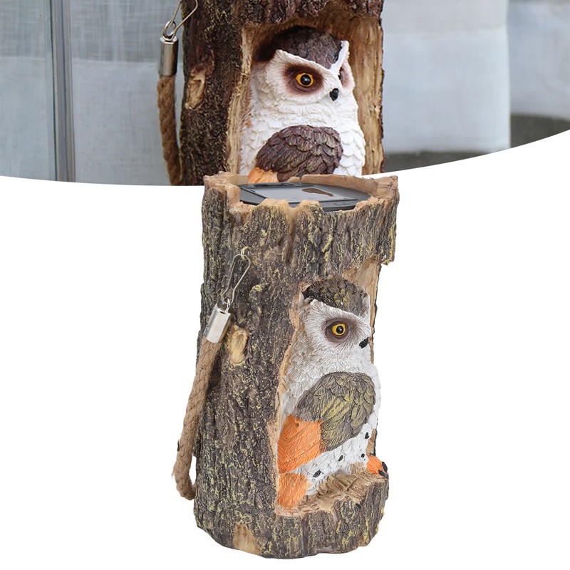Owl Solar Light IP67 Waterproof High Simulation Eco Friendly Energy