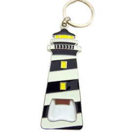 Cape Hatteras Lighthouse Bottle Opener Keychain North Carolina Souvenir Key Ring Gift, 4 Inch