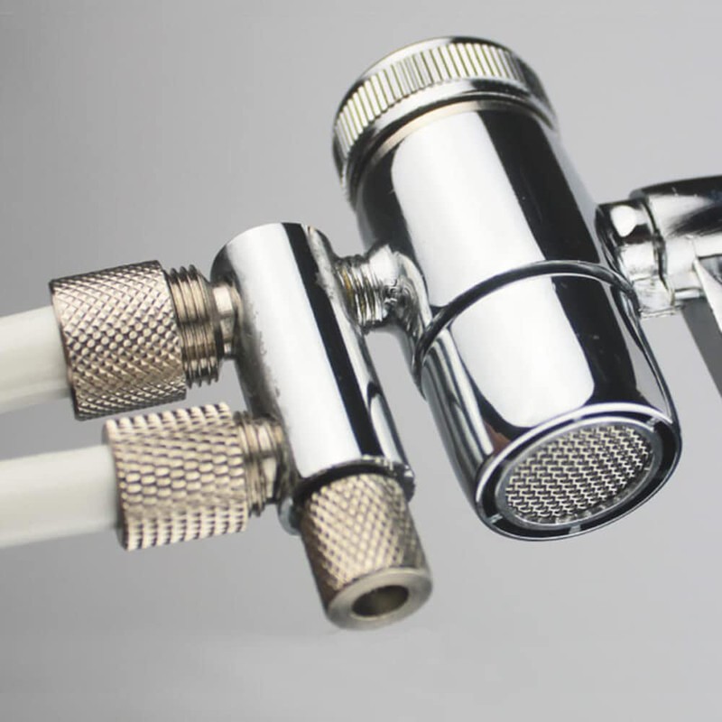 PAROAD 2-Way 3/8 and 5/16 Inch OD Chrome Plated Tap