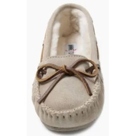 Minnetonka Women's Cally Slipper, Stone, 8 W US