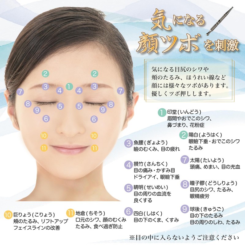 Natural Brilliant Trap Point Press, Ear Points, Facial Point Pushing
