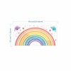HOTIYOK Cartoon Large Rainbow Wall Sticker Stylish Race Bird Love