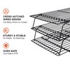 SCDGRW 3-Tier Stackable Cooling Racks, Stainless Steel Wire Rack Baking