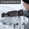TAEAFER Ice Scraper with Glove - Waterproof Ice Scrapers Snow