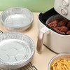 JIUMO 9”Round Aluminum Pans, Tin Foil Pans, Recyclable Disposable Containers,