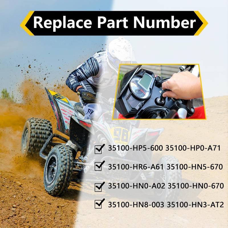 TXRXIZ Ignition Switch Key, Compatible with Honda ATV Rancher 350