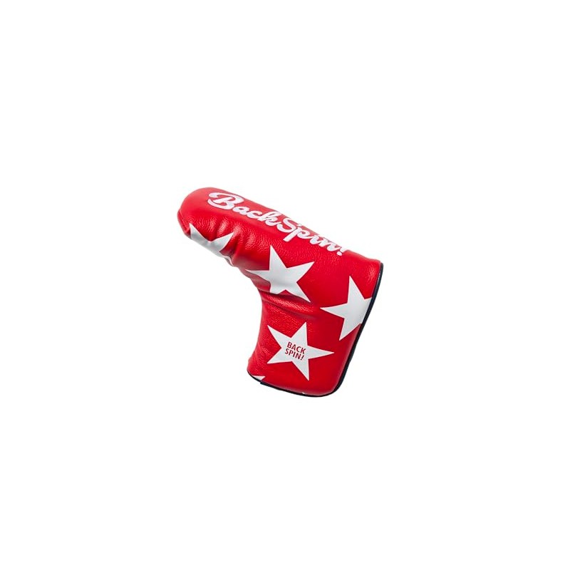 BACK SPIN! Star Pattern Putter Club Headcover Back Spin (Red