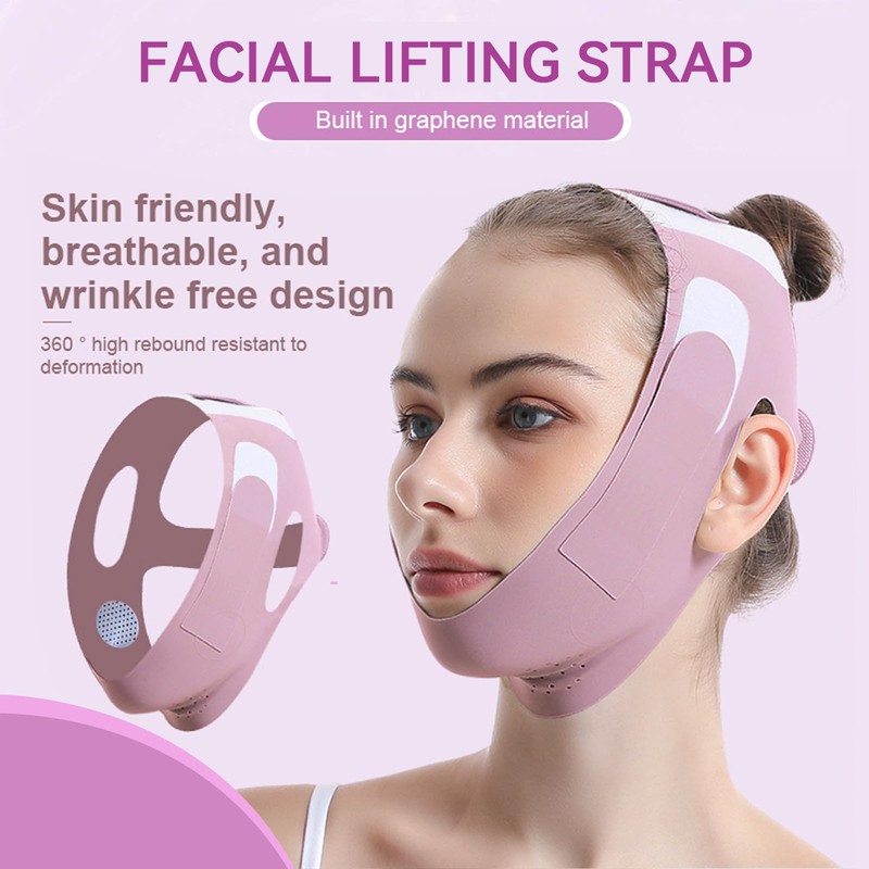 Landrain V-shaped double chin remover mask, face tape lifting face