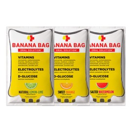 Banana Bag Oral Solution Packets – Variety Pack 30pk | A Refreshing Blend of Electrolytes, Vitamin C, and B-Complex | Crafted for Hydration and a Daily Boost Anytime—at Home, Work, or on The Go