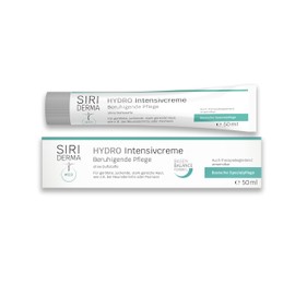 SIRIDERMA HYDRO Intensive Cream - Care for Irritated, Itchy Skin for Neurodermatitis, Psoriasis & Rosacea | Relieves Itching & Burning, Reduces Redness | Perfume Free, 50 ml