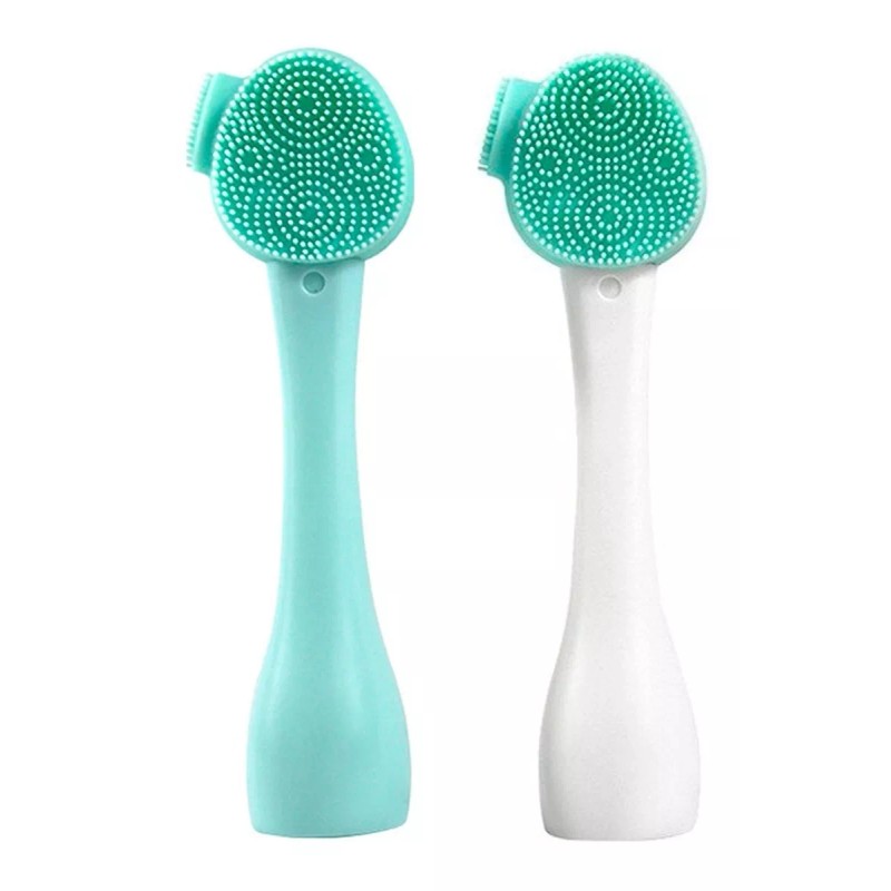 Universo en Linea Cepillo Exfoliante Facial Cuidado Piel Silicona Doble