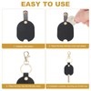 PATIKIL Leather Key Sleeve, 4 Pcs Broken Car Key Loop