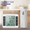 OQIMAX Fridge Thermometer, Freezer Thermometer with Alarm, Digital Fridge Thermometer