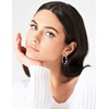 BMMYE Sterling Silver Hoops Earrings for Women 30mm