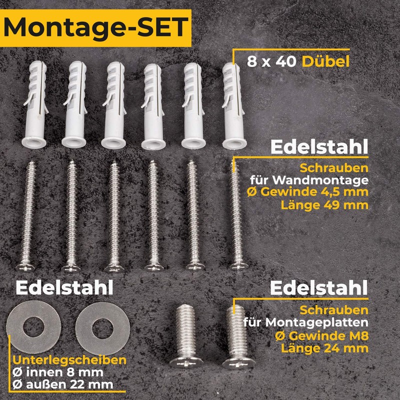 STAHLIA® Grab Rail for Showers Handle Diameter 25 mm Bathroom