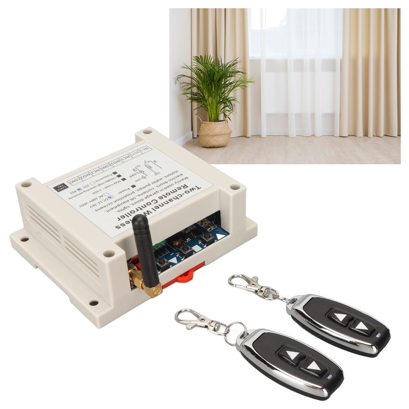 Wireless Remote Control Switch Relay 2CH Controller Receiver Transmitter 433Mhz